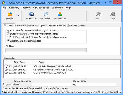 Advanced Office Password Recovery Professional Edition