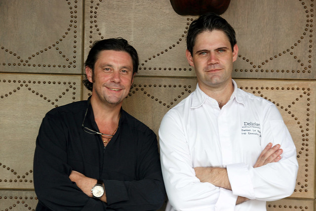 Chef Bruno Menard and Chef Damien Le Bihan