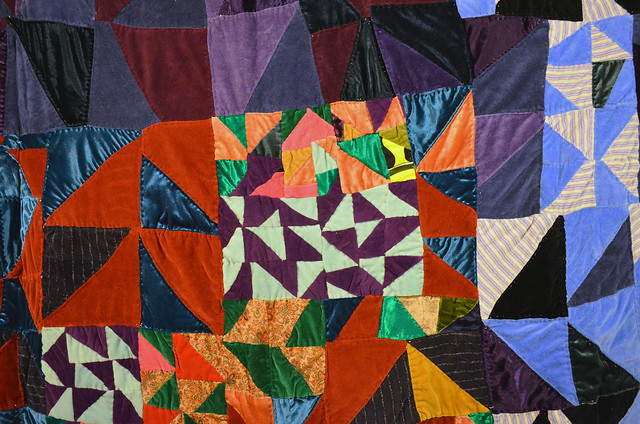 Rosie Lee Tomkins Quilt from Eli Leon's African-American collection - improviational patchwork