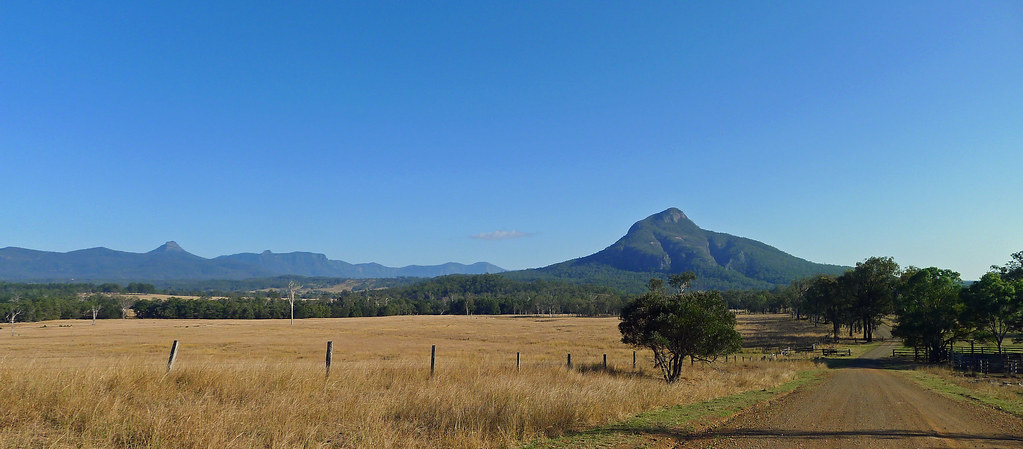 Mt Greville from Croftby Lake Moogerah Road