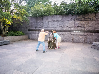 Houston and Jeannie at FDR Memorial