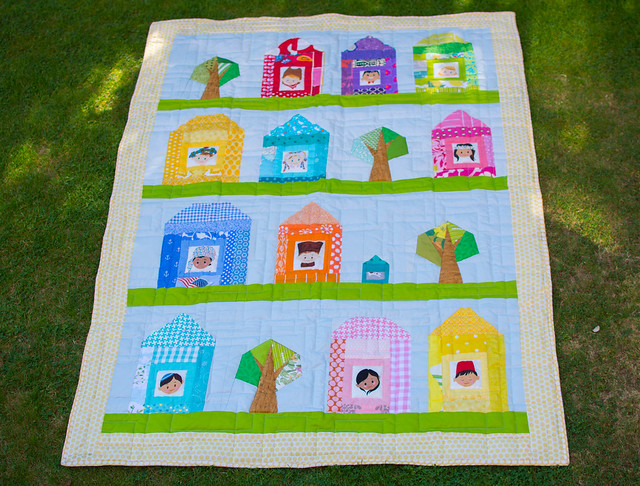 Theo's houses quilt