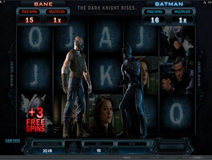 The Dark Knight Rises Free Spins Accumulator