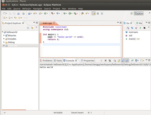 Ubuntu 12.04 Eclipse New C++ Project 10