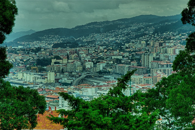Vistas desde el monte del Castro (Vigo)
