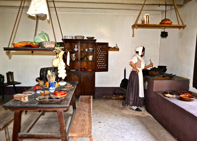 Soldiers wife at colonial spanish quarter st augustine florida