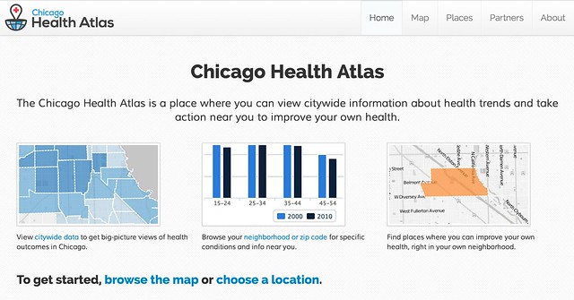 Chicago Health Atlas Homepage, June 2013 Launch