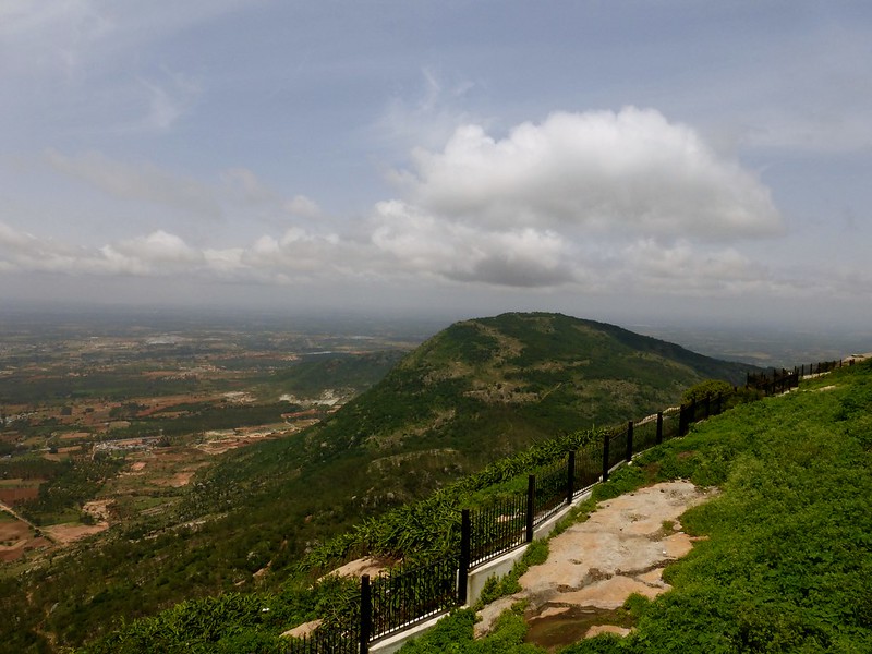 Cycling to Nandi Hills - inside the fort - the view around the hill