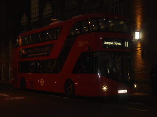 London General LT62 on Route 11, Liverpool Street