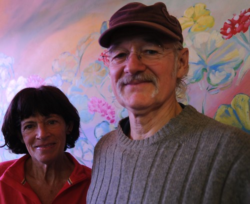 Alaskans Atz and Bonnie Kilcher, at the 2 Sisters Cafe, Homer, Alaska, USA by Wonderlane