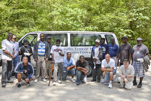 Hiking with Veterans In the Wissahickon