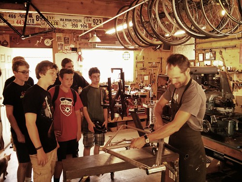 Mechanics Camp visits Ira Ryan