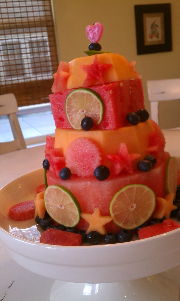 watermelon birthday cake 