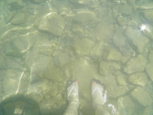Clear water in Lake Huron