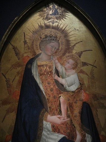 DSCN7713 _ Branchini Madonna (detail), 1427, Giovanni di Paolo (1403-1482), Norton Simon Museum, July 2013