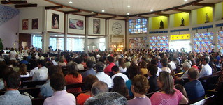 Igreja de Rondinha ficou repleta de fiéis para homenagear Pe. Chico.