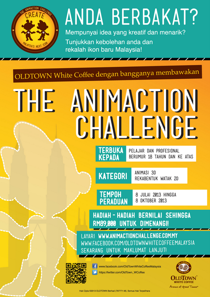 The Animaction Challenge - Poster (BM)