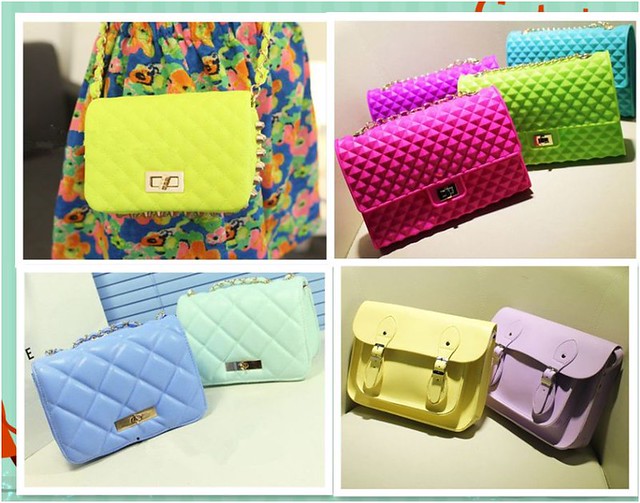 pastel coloured bags