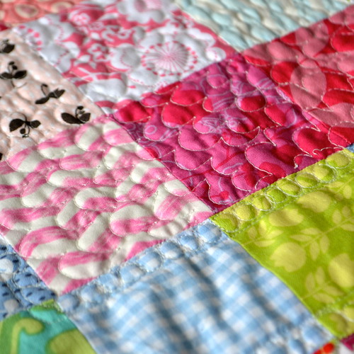 flower free motion quilting