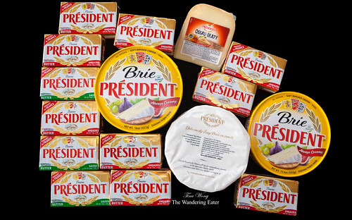 President Imported Butters (Salted & Unsalted), Brie and Ossau-Iraty Cheeses