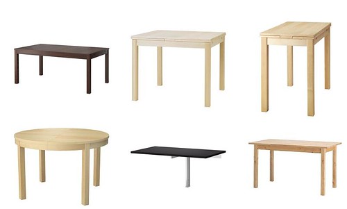 IKEA dining table collection