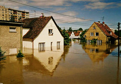 Opole - flood in July 1997.