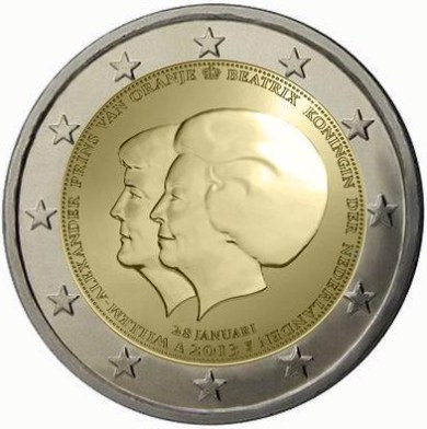 2 Euro Holandsko 2013, Dvojitý portrét