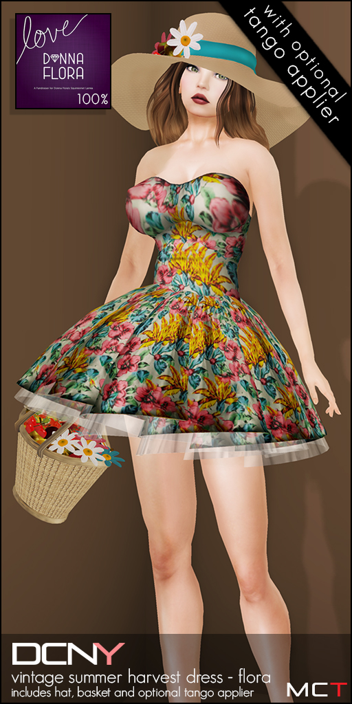 DCNY Vintage Summer Harvest Dress (Flora)