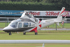 G-OFTC - 1999 build Agusta A109E Power, visiting Haydock Park on race-day