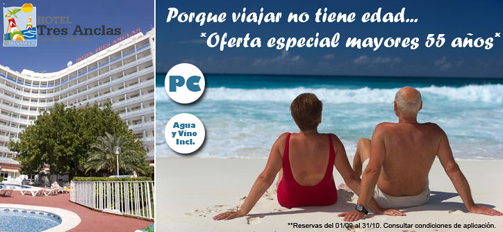 HotelTresAnclas - Gandia- Oferta  Mayores de 55 años - Foro Ofertas de Alojamiento y Restaurantes