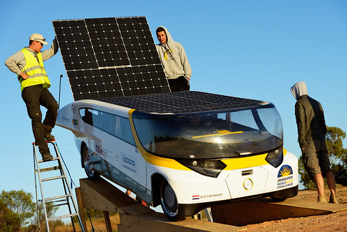 static charging by Solar Team Eindhoven - World Solar Challenge