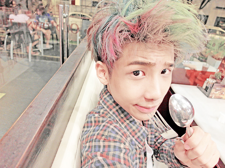 typicalben rainbow hair fork and spoon
