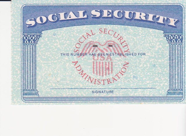 Social Security Card Template Front And Back Free