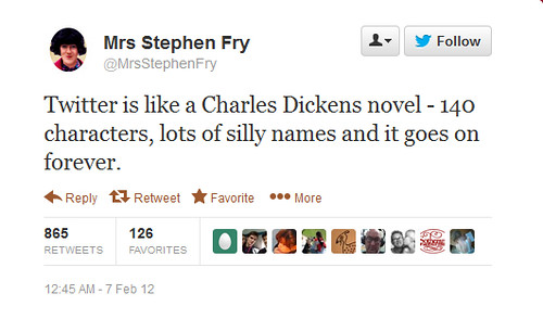 Mrs. Stephen Fry Tweet