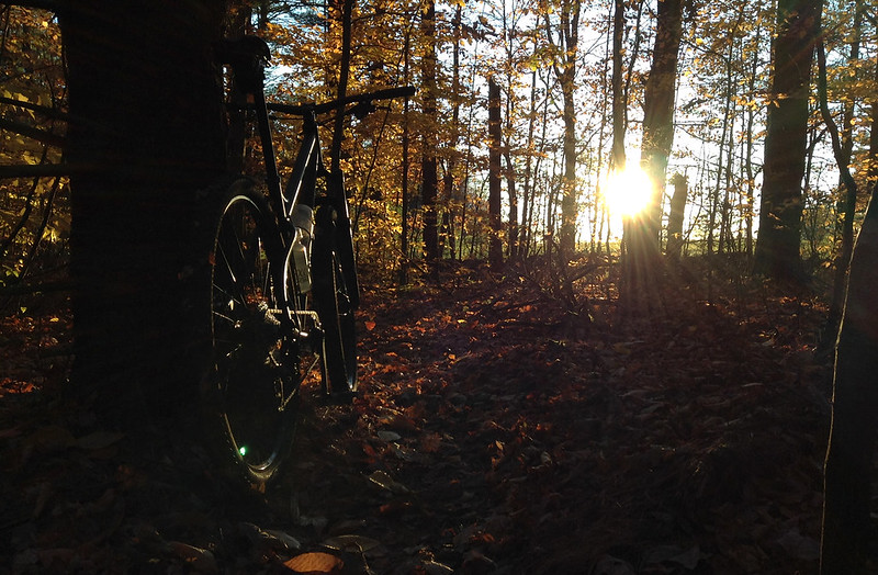 Late afternoon fall ride in NH
