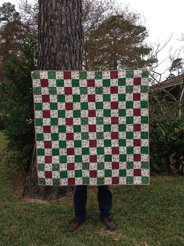 Christmas Postage Stamp Quilt