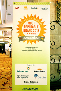 Indonesia Health Care Marketing & Innovation Conference 2013 – Most Reputable Brand .