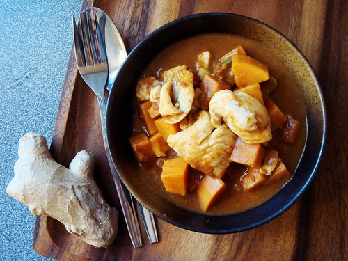 Sweet Potato Fish Curry
