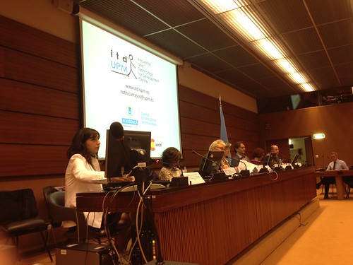 Intervención de Ruth Carrasco en el Consejo Económico y Social de Naciones Unidas, en Ginebra