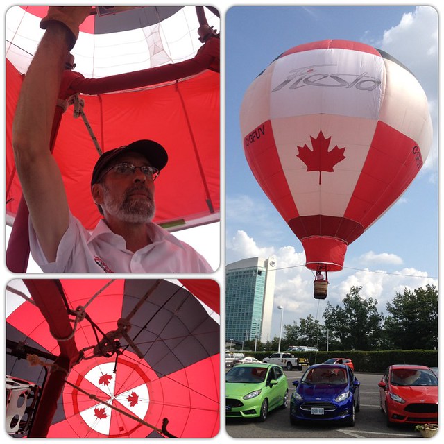 [PIC] Hot air balloon! Awesome way to end our day in Ottawa with #FordFiesta: