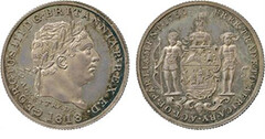 1818 Gold Coast Silver Pattern ½-Ackey