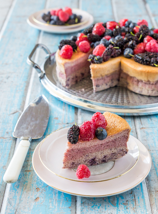 Triple Berry Japanese Cotton Soft Cheesecake