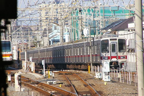 Tobu 30000 series in Wako-shi.Sta, Wako, Saitama, Japan /Nov 16, 2013