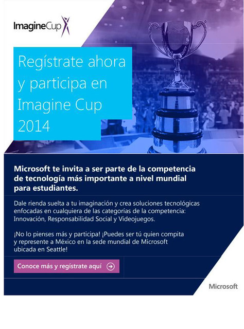 Udemorelia Invitación Imagine Cup 2014 Microsoft
