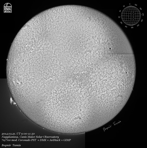Sun (H-alpha) - 2014.03.21. - Bognár Tamás