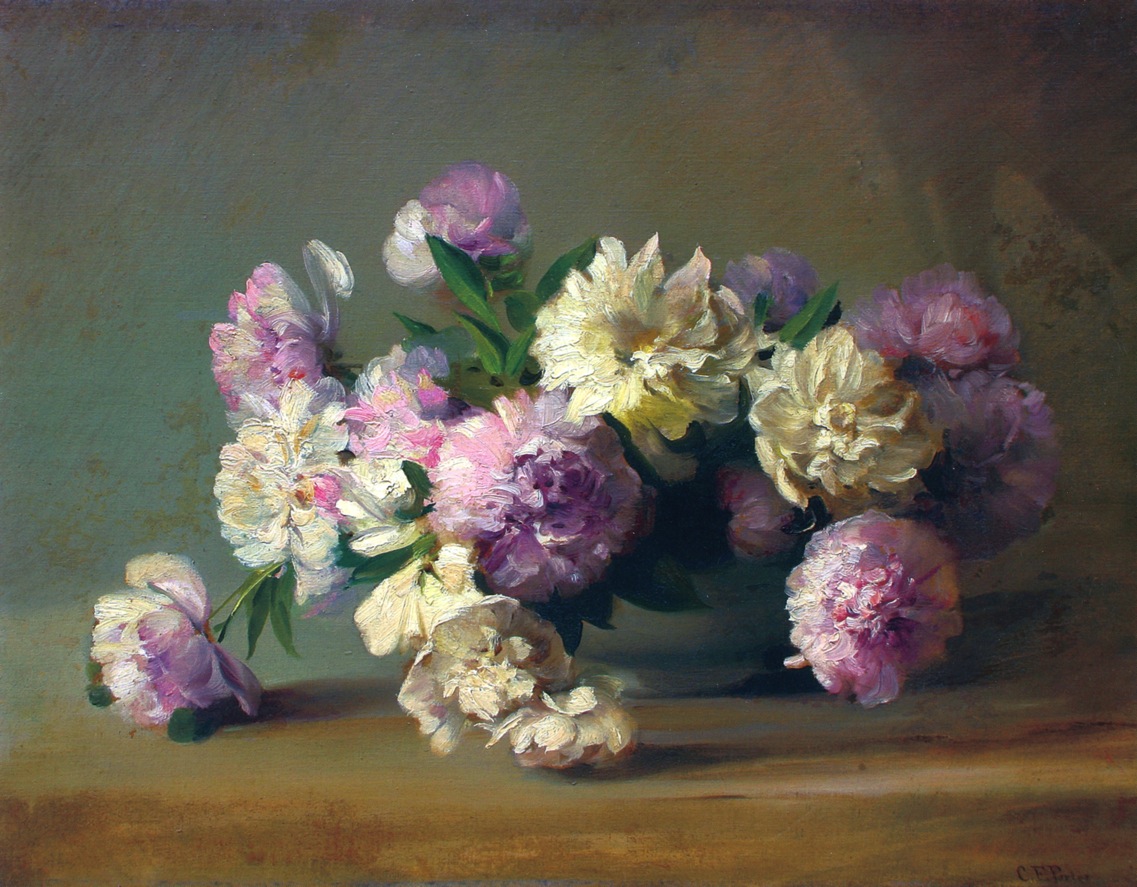 Peonies in a Bowl by Charles Ethan Porter, 1885