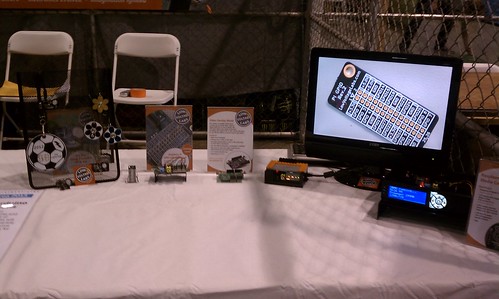 Maker Faire 2013 table setup