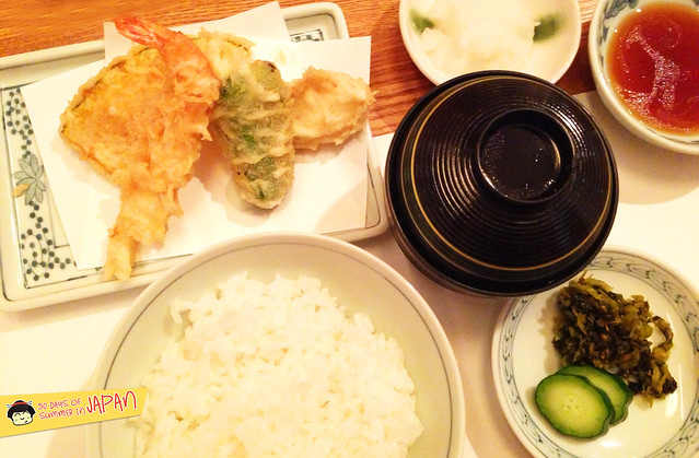 Tempura Tsunahachi - Shinjuku - Takashimaya - tempura set meal