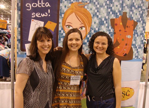 Saturday: Anna Christina and Ellen March (Sew It All tv) and me