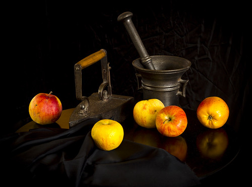 Apples in black by Zdenek Papes